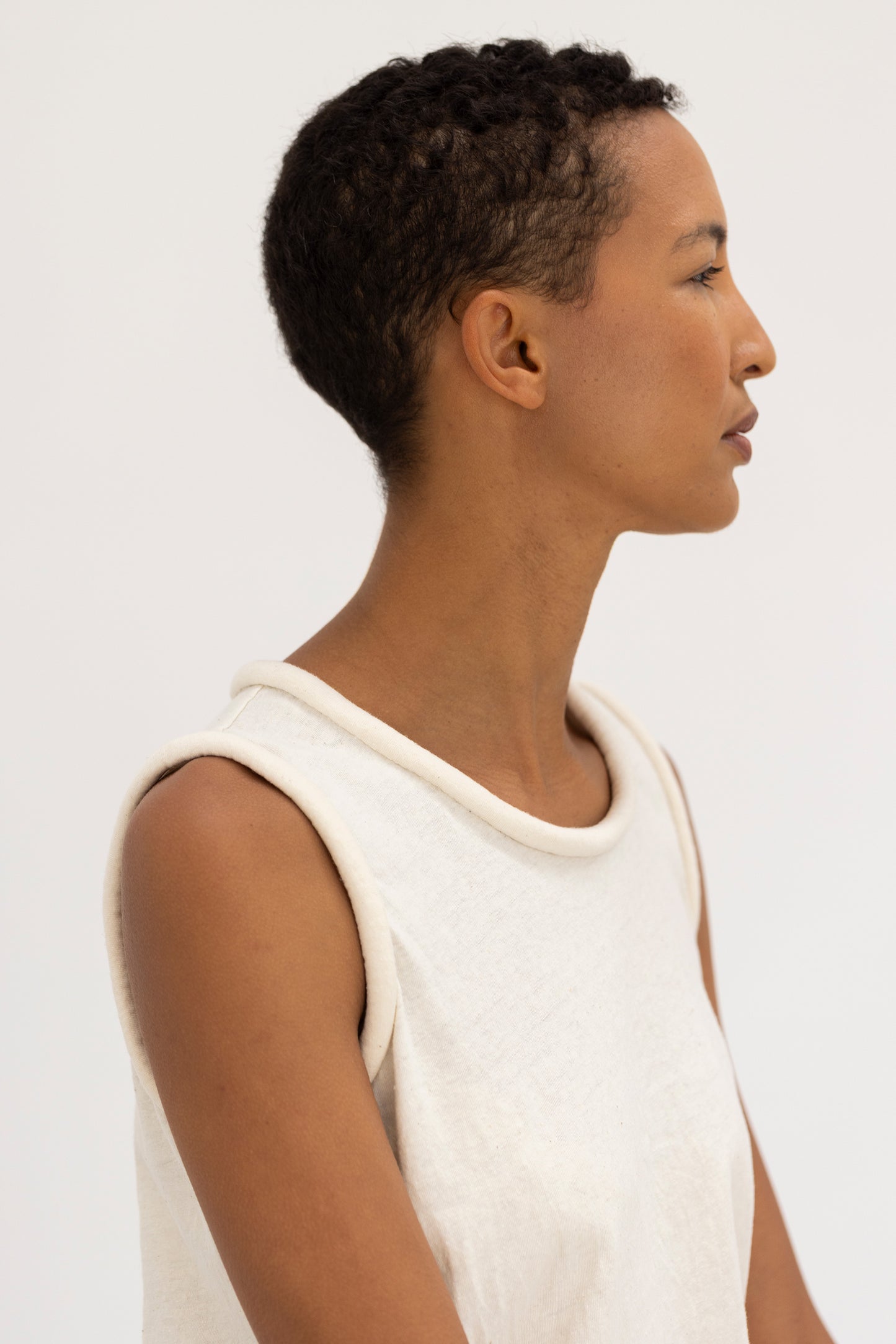 Rolled T-Shirt. Raw.